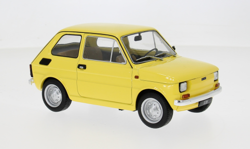 Fiat 126 1972 Geel - 1:18